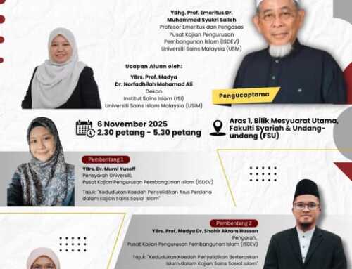 ISI-USIM dan ISDEV-USM Anjur Seminar Siri 2 Kaedah Penyelidikan Berteraskan Islam
